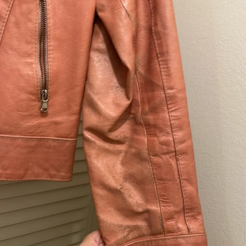 ITALIAN real leather VINTAGE jacket🇮🇹 - Picture 4 of 5